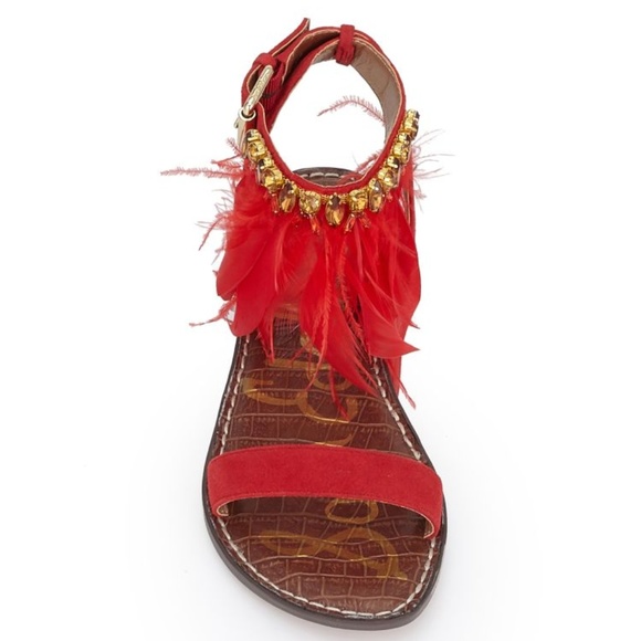 sam edelman feather sandals